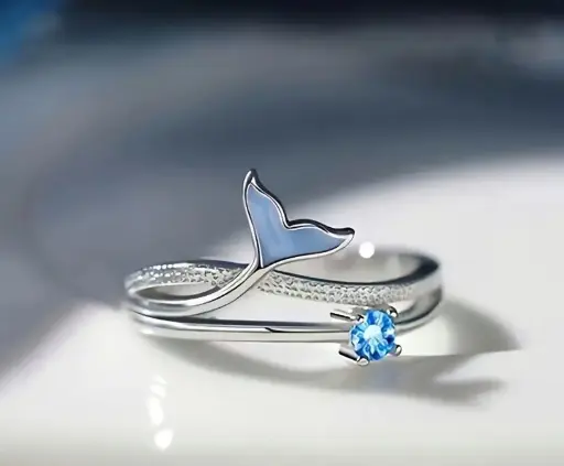 Unazë elegante në formë bisht peshku