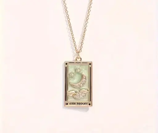 Varëse me motiv leximi kartash me dizajn hëne dhe gurë